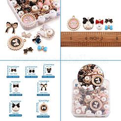 Подвески из эмали и сплава ENAM-TA0002-10