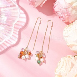 3 пара ниток для ушей с жемчугом EJEW-JE06499