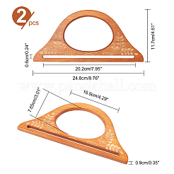 Ручки для сумок из дуба&nbsp;FIND-WH0069-87A
