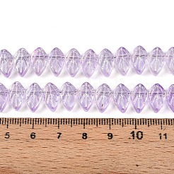 Гальванических цвета AB гальваническим стеклянные бусы пряди EGLA-B004-02A-NA01