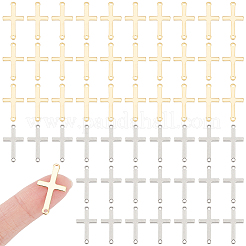 60 шт. 2 цвета religion 201 нержавеющая сталь соединительные подвески STAS-UN0054-08