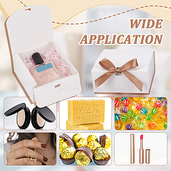 Квадратные картонные бумажные подарочные коробки для ювелирных изделий&nbsp;CBOX-WH0003-35A