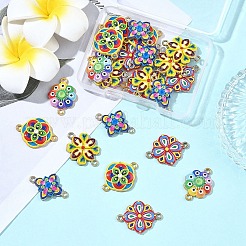 25 шт. 5-цветные подвески-соединители из сплава&nbsp;FIND-YW0011-78