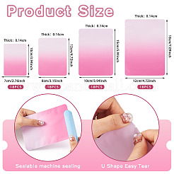 72 шт. 4 стиля двухцветные прямоугольные пластиковые подарочные пакеты&nbsp;OPP-TA0001-15B