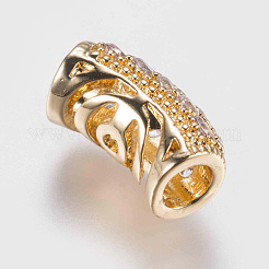 Perline zirconi micro pave  in ottone&nbsp;ZIRC-G132-22G