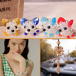 Kit fai da te per realizzare braccialetti elastici con perline placcate in colori AB&nbsp;DIY-SC0001-38