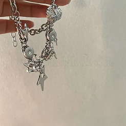 Латунные ожерелья с подвеской в виде звезды и кисточки для женщин&nbsp;FS-WG63EF5-01