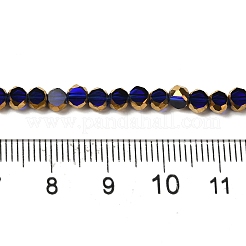 Стеклянные бусины с гальваническим покрытием  EGLA-P061-01B-01