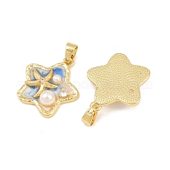 Ciondoli smaltato in ottone&nbsp;KK-CBAEBFB-10G-03