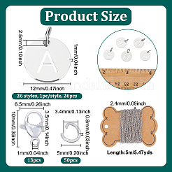 Наборы для изготовления колье с подвесками в виде плоских круглых бусин своими руками DIY-UN0007-48
