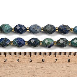 Натуральные бусы из хризоколлы и лазурита G-N342-149I-24