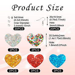 Набор для изготовления висячих сережек своими руками&nbsp;DIY-TA0006-55B