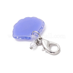 Подвесные украшения из смолы в форме ракушки&nbsp;HJEW-JM03245