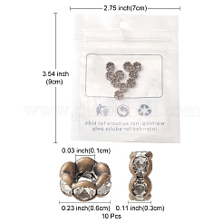 Латунные бусины разделители для поставки стразов RB-YW0001-05B-01AB