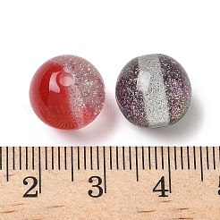 Двухцветные бусины из смолы RESI-Q025-02C