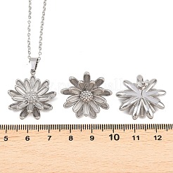 Комплект из ожерелий и серег-гвоздиков из нержавеющей стали 304 для женщин&nbsp;SJEW-G086-01P