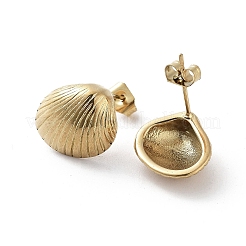 Серьги-гвоздики из нержавеющей стали 304 с вакуумным покрытием PVD для женщин&nbsp;EJEW-D095-15G