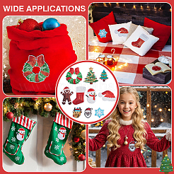 20 Stück 10 Stile Weihnachts-Pailletten-Patches für Haustiere&nbsp;PATC-FG0003-35