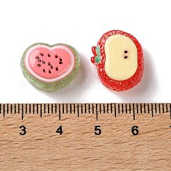 Кабошоны из прозрачной смолы с фруктовой тематикой&nbsp;RESI-G121-01