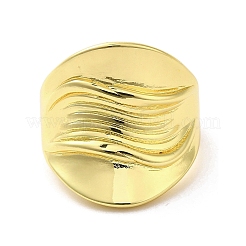 Покрытие стойки латунное кольцо на палец&nbsp;RJEW-C072-21G