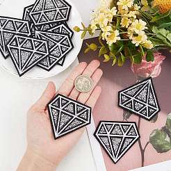 Алмазная компьютеризированная ткань для вышивки утюгом/пришивкой заплаток&nbsp;AJEW-WH0029-39