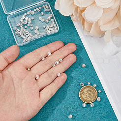 90 шт. 3 стиля долговечные полые латунные бусины с покрытием&nbsp;KK-HS0015-47