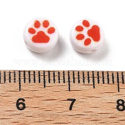 Непрозрачные акриловые бусины OACR-D282-03B