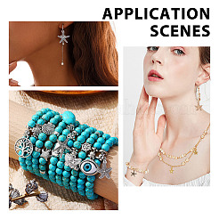 80 stücke 10 arten diy seestern tibetischen stil legierung anhänger & Verbinder stecker charms Zubehörse kits&nbsp;FIND-HY0004-63