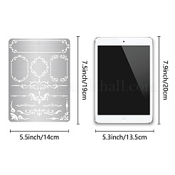 Трафареты для резки металла из нержавеющей стали DIY-WH0289-094