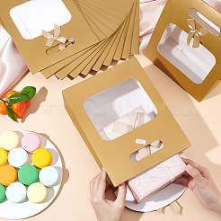 Прямоугольные бумажные подарочные пакеты ABAG-WH0048-07C