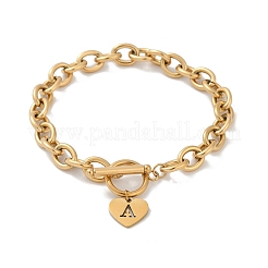 Браслеты с подвесками из нержавеющей стали 304 золотистого цвета&nbsp;NJEW-K284-01G-A