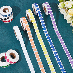 20 рулон самоклеящихся бумажных наклеек для подарков двух цветов&nbsp;DIY-GO0002-83