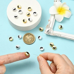 20 шт. 2-х цветные эмалевые бусины из цинкового сплава&nbsp;ENAM-YW0006-32