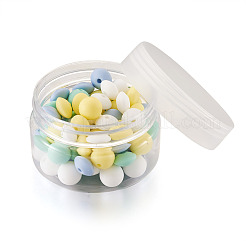 80шт 8 стиля пищевых экологически чистых силиконовых бусин SIL-TA0001-03