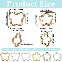 80 шт. 8-х стилевая рамка из цинкового сплава&nbsp;FIND-SP0020-76