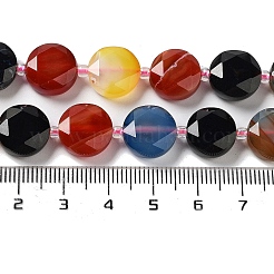 Природные многоцветные агат бисер пряди G-NH0004-002B