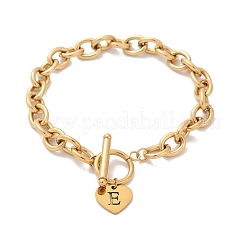 Браслеты с подвесками из нержавеющей стали 304 золотистого цвета NJEW-K284-01G-E