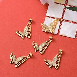 5 шт. Латунные подвески с микропаве ZIRC-SZ0001-65