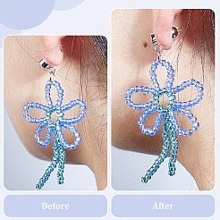 24 шт. Латунные гайки для ушей&nbsp;KK-ME0003-65P