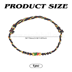 1шт плетеные браслеты из хлопчатобумажной нити&nbsp;BJEW-LP0003-12A