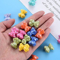 Перламутровые непрозрачные акриловые бусины X-MACR-S373-39I