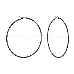 Orecchini a cerchio grandi in acciaio inossidabile 304&nbsp;EJEW-F105-02B