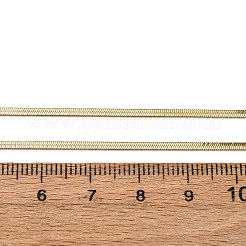 Ожерелья из плоской цепочки-змейки из нержавеющей стали 304 толщиной 2 мм&nbsp;NJEW-T016-20G