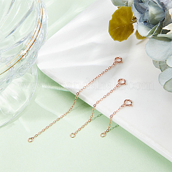 9 шт. 3 стиля 925 удлинитель цепи из стерлингового серебра FIND-BBC0003-31