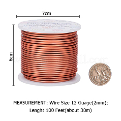 Fil d'aluminium rond&nbsp;AW-BC0001-2mm-13