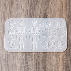 Хэллоуин тема силиконовые подвесные Молды DIY-Q030-05B