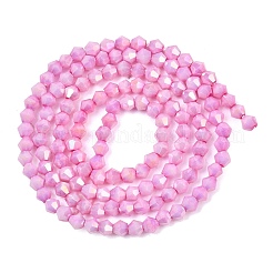 Brins de perles de verre bicônes électrolytiques&nbsp;GL-T021-2.5x3mm-16-22