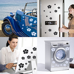 4 лист 2-х цветных водонепроницаемых наклеек из ПВХ с изображением цветов на автомобиль DIY-GF0008-94B