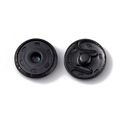202ステンレススチールスナップボタン  衣服のボタン  ミシンアクセサリー  電気泳動黒  23x6mm&nbsp;BUTT-I017-01E-B