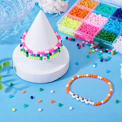 72 г 12 цвета непрозрачные акриловые бусины&nbsp;SACR-TA0001-54